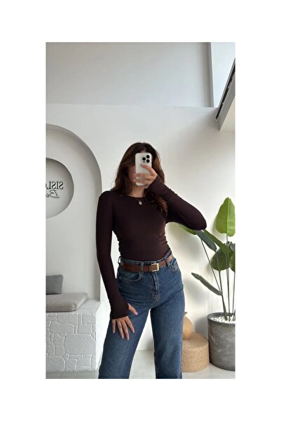 Genel Markalar Kadın Parmak Geçirmeli Badi Bluz