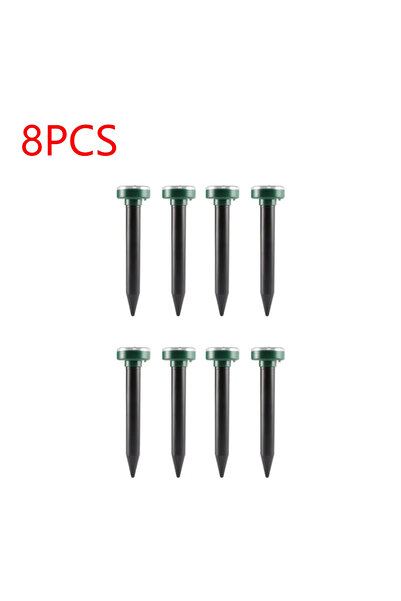 Choice 8 قطع من طارد الشامات يعمل بالطاقة الشمسية، 4 قطع من طارد الحشرات الخا...