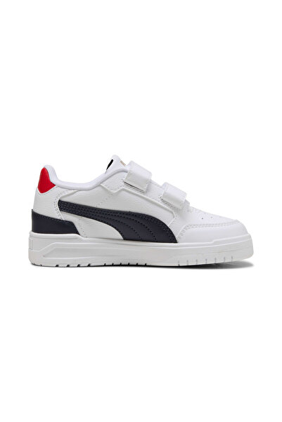 Puma Children's White Shuffle Downtown Lo V Ps Casual Shoes 403740-03