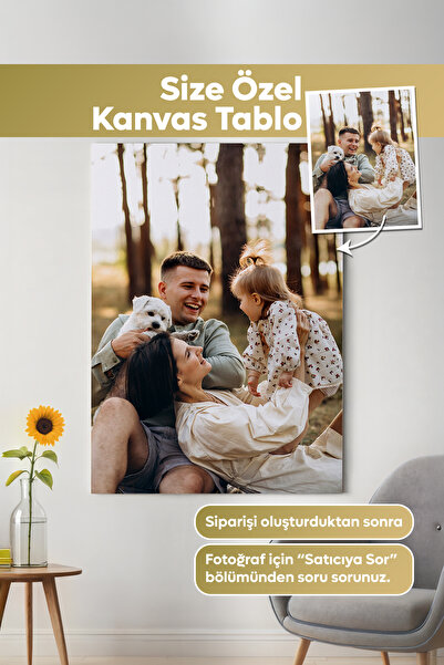 Kişiye Özel Fotoğraflı Premium Kanvas Tablo - 80x120cm