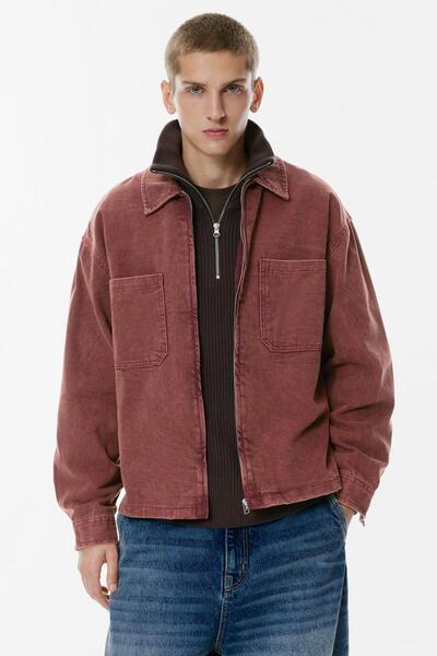 Pull & Bear Fermuarlı Cepli Gömlek