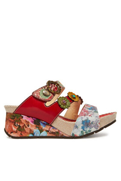 LAURA VITA Γυναικείες σαγιονάρες κόκκινες LAURA VITA-BARRY 30 ROUGE