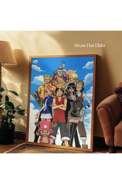 tuvart Sayılarla Boyama Seti One Piece 35x50cm, - Straw Hat Ekibi