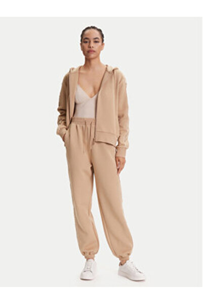 Guess Pantaloni de trening bej pentru femei V5YB02KB3P2