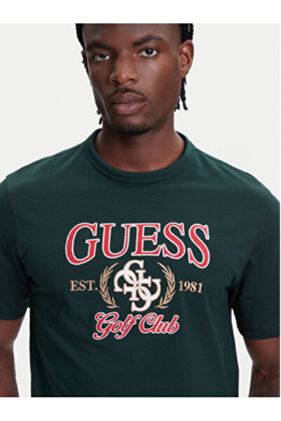 Guess Men's T-Shirt Green M5YI22K8FQ4