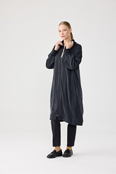 Tığ Triko Crochet Collar and Cuffs Knitwear Ribbed Cap -3114