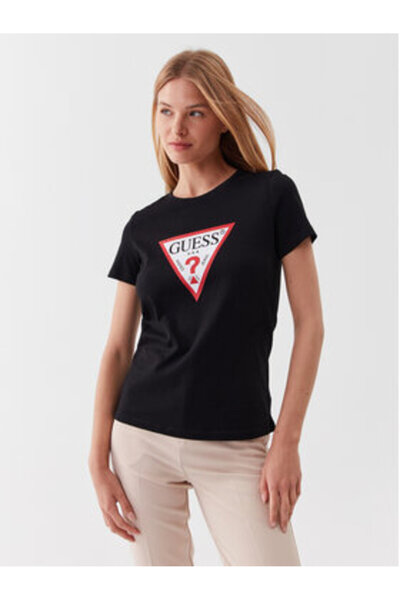 Guess Women's T-Shirt Black W1YI1BI3Z14