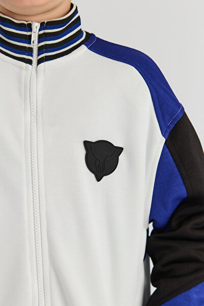 Nebbati Boy White Tracksuit Top