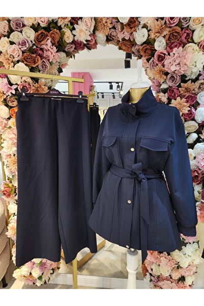 Kayra alt-üst takım koyu lacivert kadın