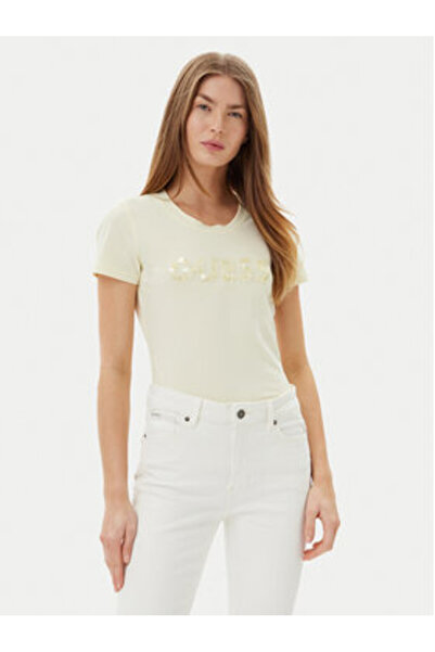 Guess Women's T-Shirt Yellow W5GI17J1314