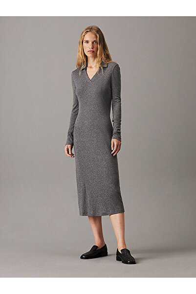 Calvin Klein Women's Wool Blend Jersey Dress
