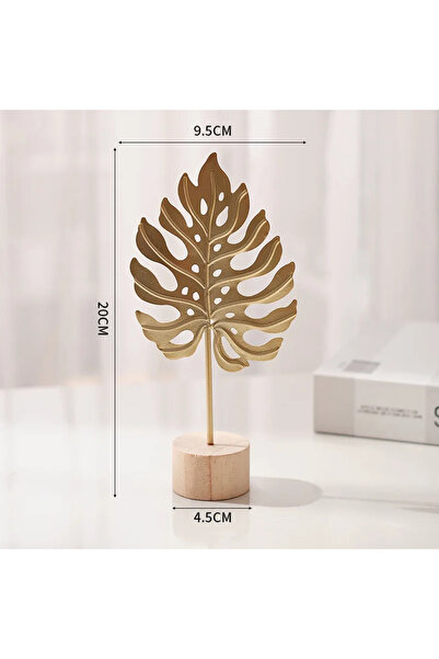 Choice style3 1 قطعة من ريش أوراق الجنكة الذهبية نموذج معدني تماثيل يدوية لسط...