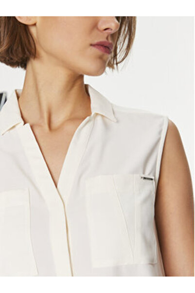 Calvin Klein Women's Shirt K20K207031 Beige