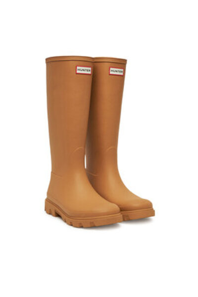 Hunter Γυναικείες Μπότες Wellington καφέ HUNTER-HFRW0001251 BISCUIT