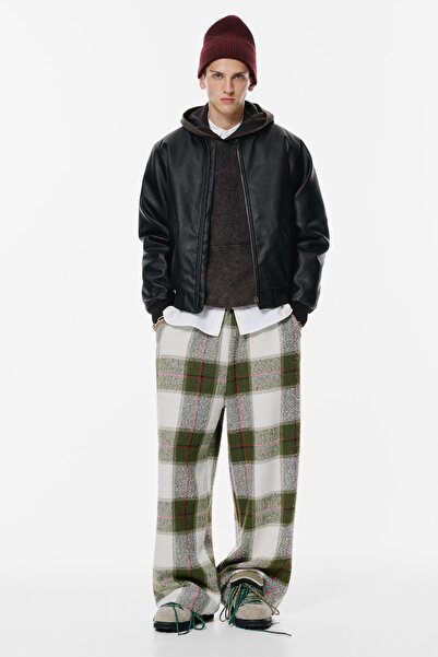 Pull & Bear Suni Deri Bomber Ceket