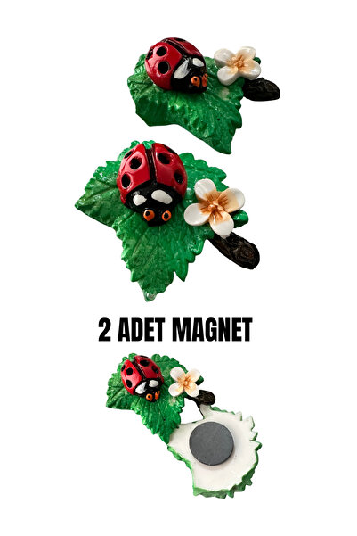 Home Yaprakta Kirpi ve Uğur Böceği Magnet (Polyester) 2 ADET