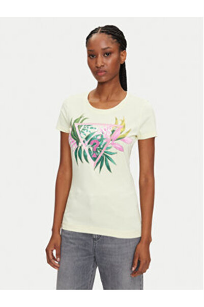 Guess Women's T-Shirt Yellow W5GI07J1314