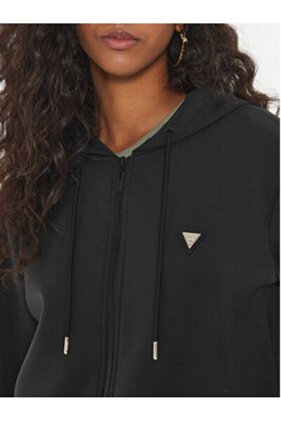 Guess Hanorac de damă negru V4YQ06KCAY2