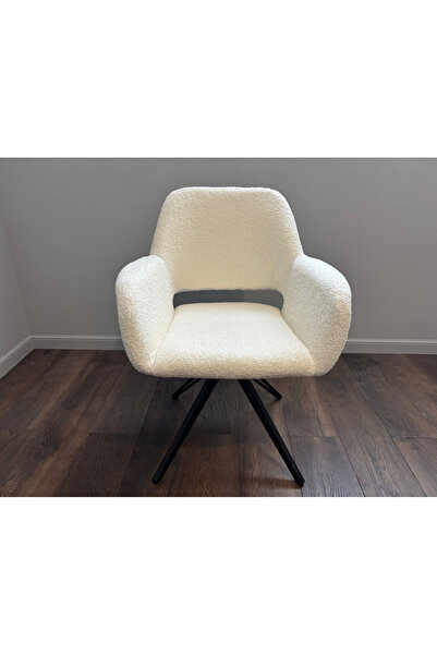 LUSSO LİNE Lira fabric and metal dining chair