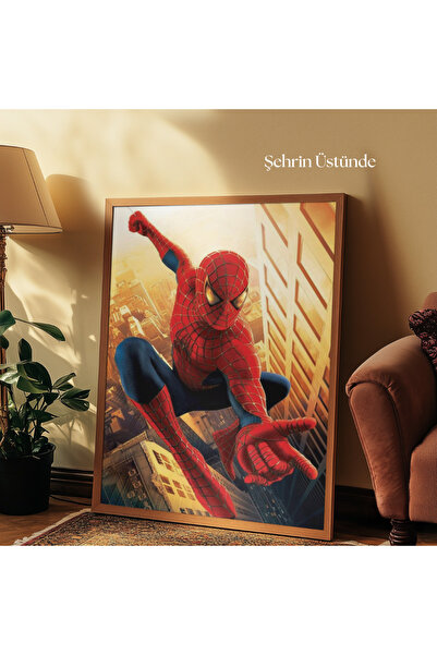 tuvart Sayılarla Boyama Seti Örümcek Adam 35x50cm, Peter Parker -Şehrin Üstünde
