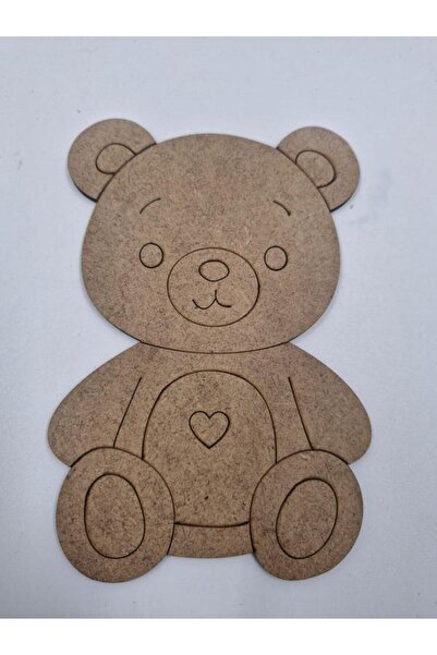 Mu Art Ahşap 15 قطعة من دمية الدب اللطيفة الخشبية للرسم المدرسي والأنشطة الفن...