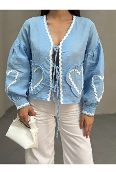 cemo Muslin Kimono with Heart Pocket