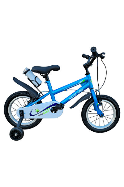 KidsCare Kids Bike 3-6 Years HappyBoy Blue 14 inch – with Training Wheels