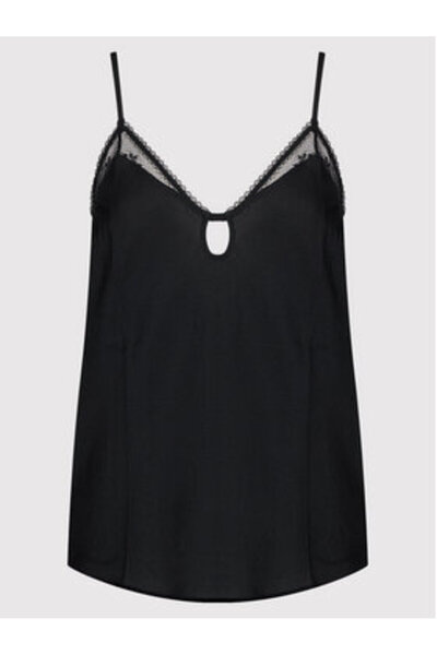 Passionata Γυναικεία Μαύρη Πυτζάμα Μπλούζα MADDIE P5CM10