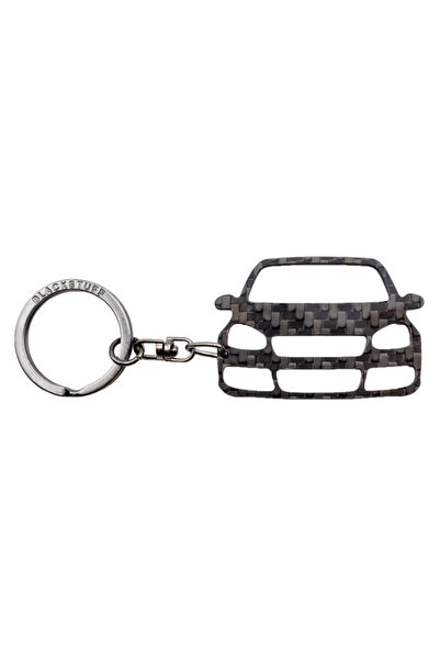 BlackStuff Carbon Fiber Keychain Keyring Ring Holder Compatible with Golf R32 Mk5 2003-2008 BS-918