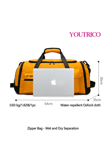 Youtrico Outdoor sports,gym bag,double-shoulder bag,waterproof,wet&dry separate,put shose