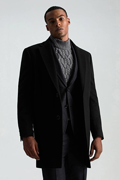 Hemington Saf Kaşmir Antrasit Blazer Ceket