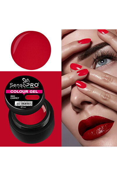 SensoPRO Milano Gel UV colorat pentru covor roșu 5ml,