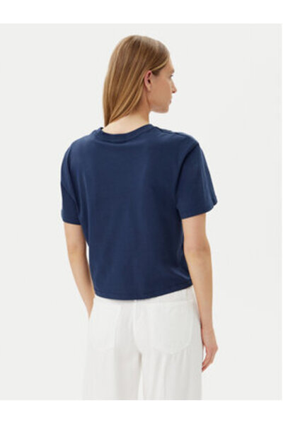 Guess CLEMATIS CROP KIMONO SS TEE Cămașă T-shirt albastră pentru femei V5GI09...