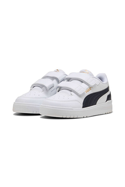 Puma Children's White Shuffle Downtown Lo V Ps Casual Shoes 403740-03