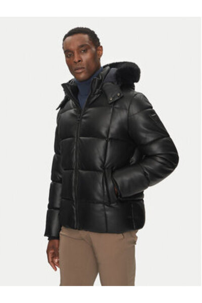 Guess Men's Winter Jacket Black M4BL33WGJB0