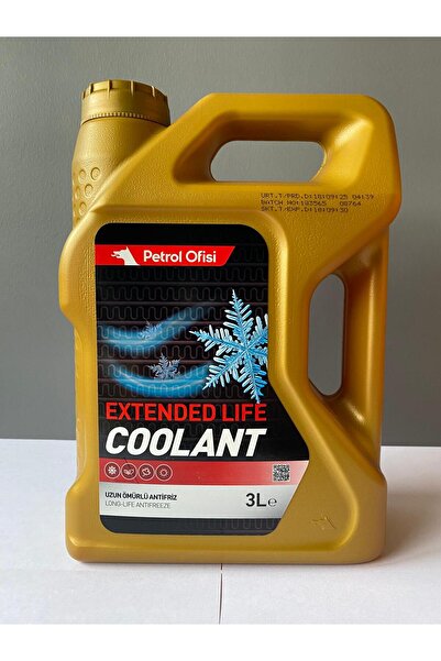 Petrol Ofisi Kırmızı Renk Organik Antifriz 3 Litre (09/2025 Üretim)