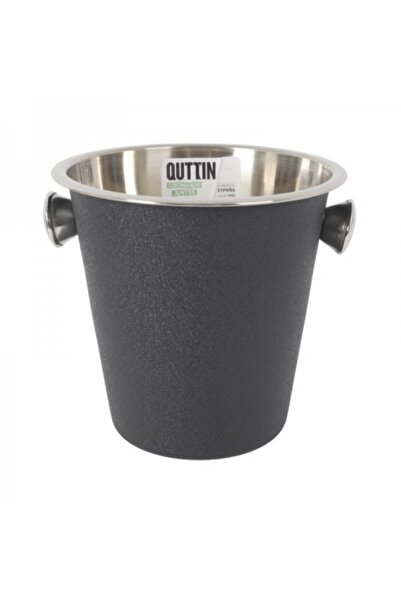 Quttin Shaker texturat din oțel inoxidabil, model crocodil negru, 22 cm