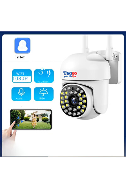 Wistino Camera de Supraveghere Inteligenta, WIFI, 2 mpx, Control din Aplicatie, Comunicare Bidirecti