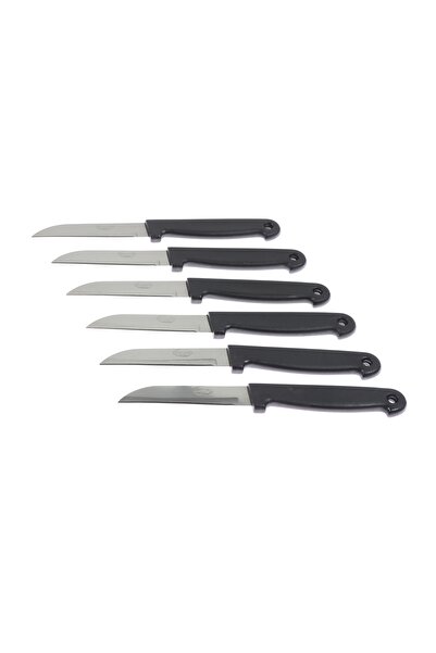 KASEMI Cuțite pentru curățat legume, Kasemi, oțel inoxidabil + plastic, lamă de 8 cm, set de 6 bucăți