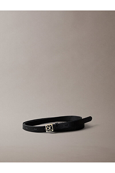 Calvin Klein Kadın Emblem Buckle Kemer