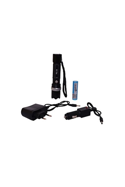 Ecoleduri Lanterna LED SWAT 3W Police, Metalica, Reincarcabila cu Acumulator