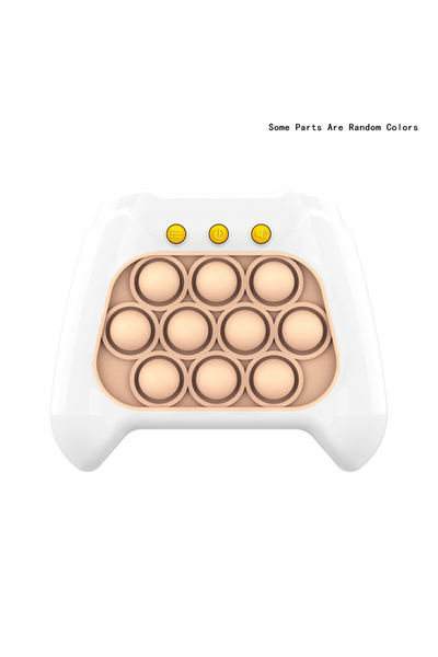 Choice WHITE Pop Light Fidget Game Quick Push Bubble Game Portable Handheld Handle Toys Boys Girls Gift for