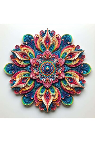 Dialands Mozaik لوحة فنية من الورق المقوى بتصميم ماندالا 50×50 سم، لوحة فسيفس...