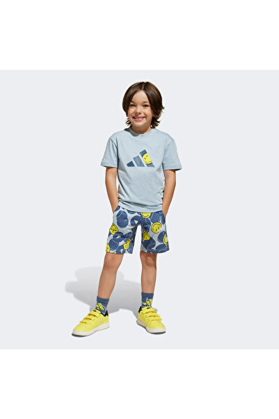 adidas x Smileyworld Çocuk Mavi Eşofman Takımı