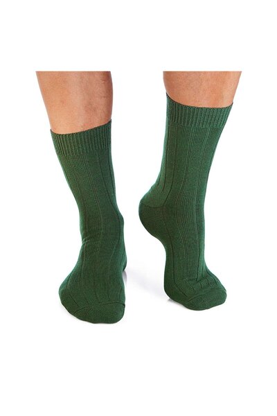 Pirin Hill Χοντρές μάλλινες κάλτσες - Σκούρο πράσινο