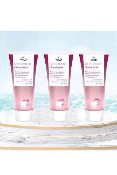 Depurdent معجون أسنان نظيف ومُلمّع من 3 قطع