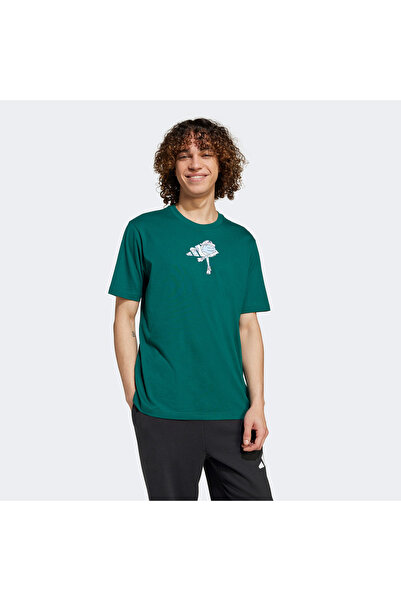 adidas Earth Day Graphic Erkek Yeşil T-Shirt