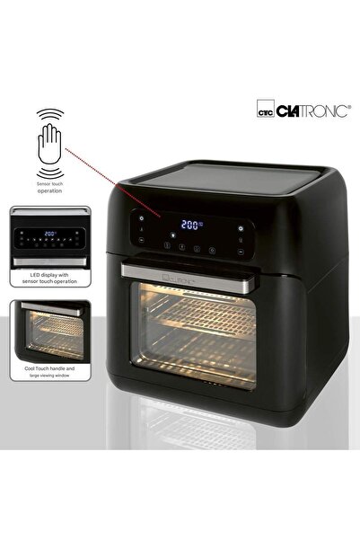 CLATRONIC Air Fryer, Clatronic, 11 liters, black