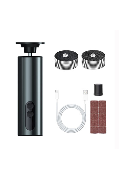 Choice جهاز كهربائي أسود لتقشير القدمين وإزالة الجلد الميت من القدمين، وأداة صنفرة القدمين، وأداة برد القدمين الكهربائية