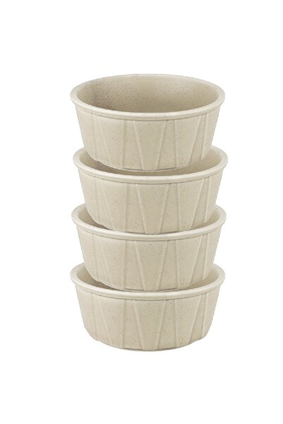 Culinaro Σετ 4 κεραμικών μπολ STREET FOOD CREAM 15,3xΥ6,3εκ.